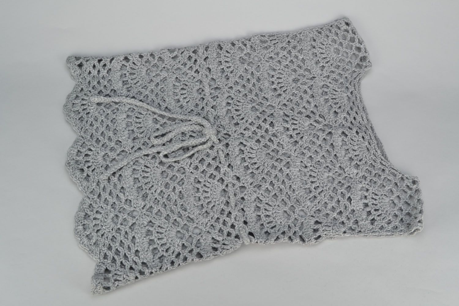 Crocheted lacy vest photo 2