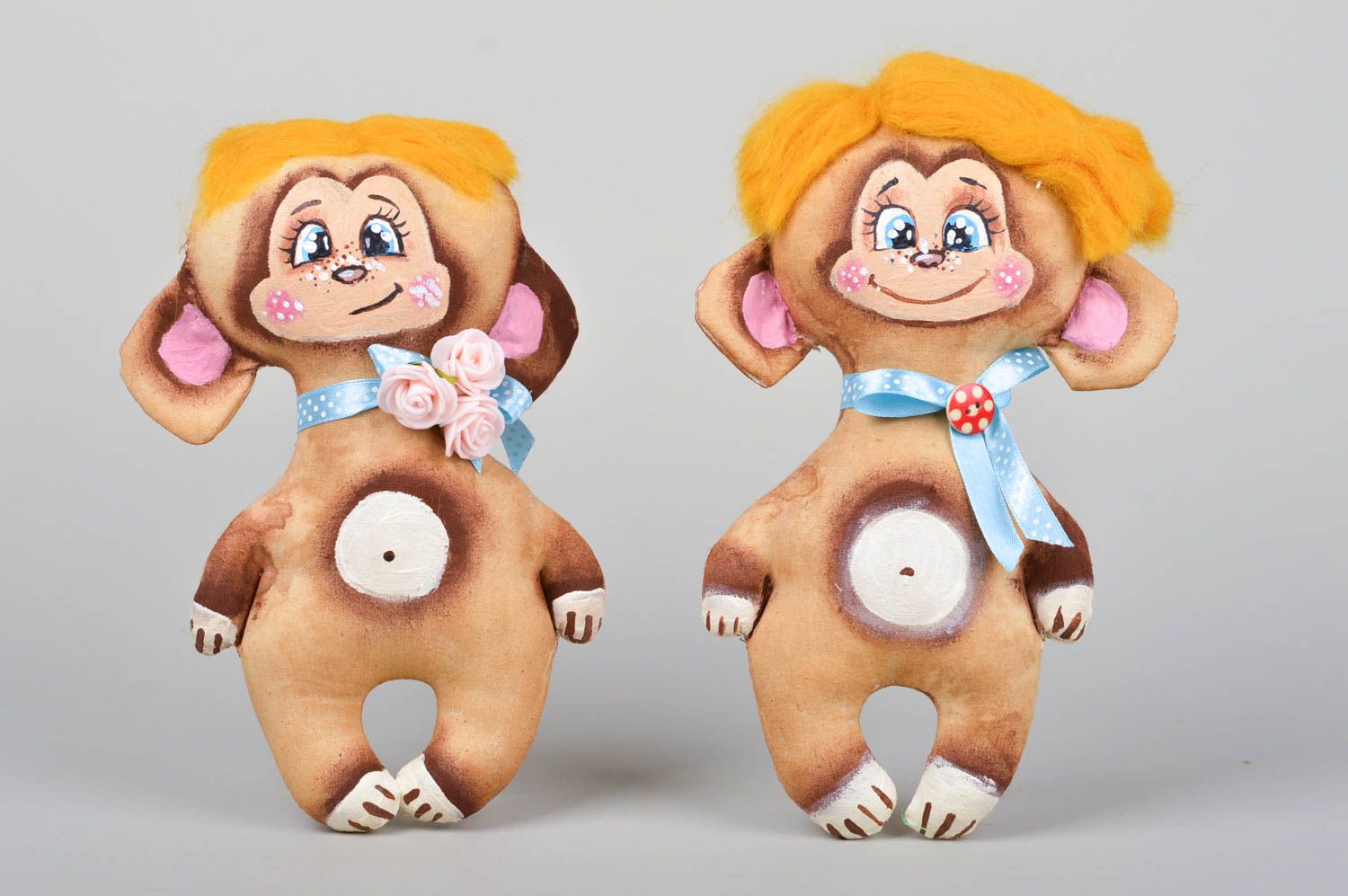 Handmade unusual cute toy beautiful stylish monkey toy designer accessory photo 1
