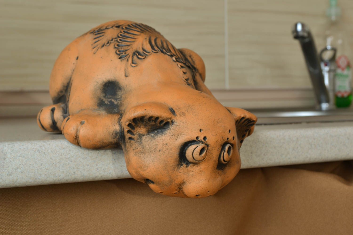 Ceramic figurine of cat photo 5