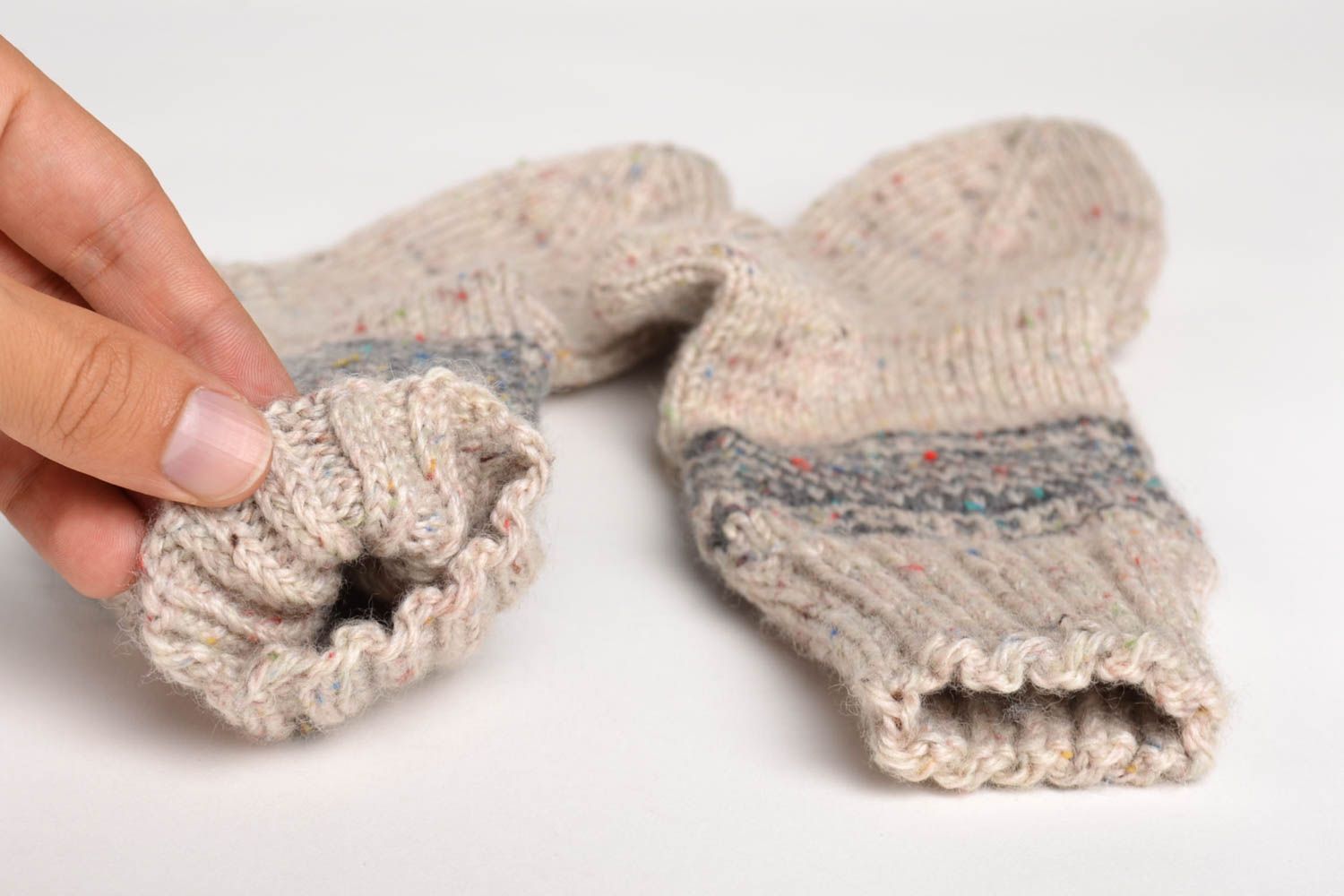 Handmade knitted socks warm socks winter socks gifts for men winter clothing photo 5