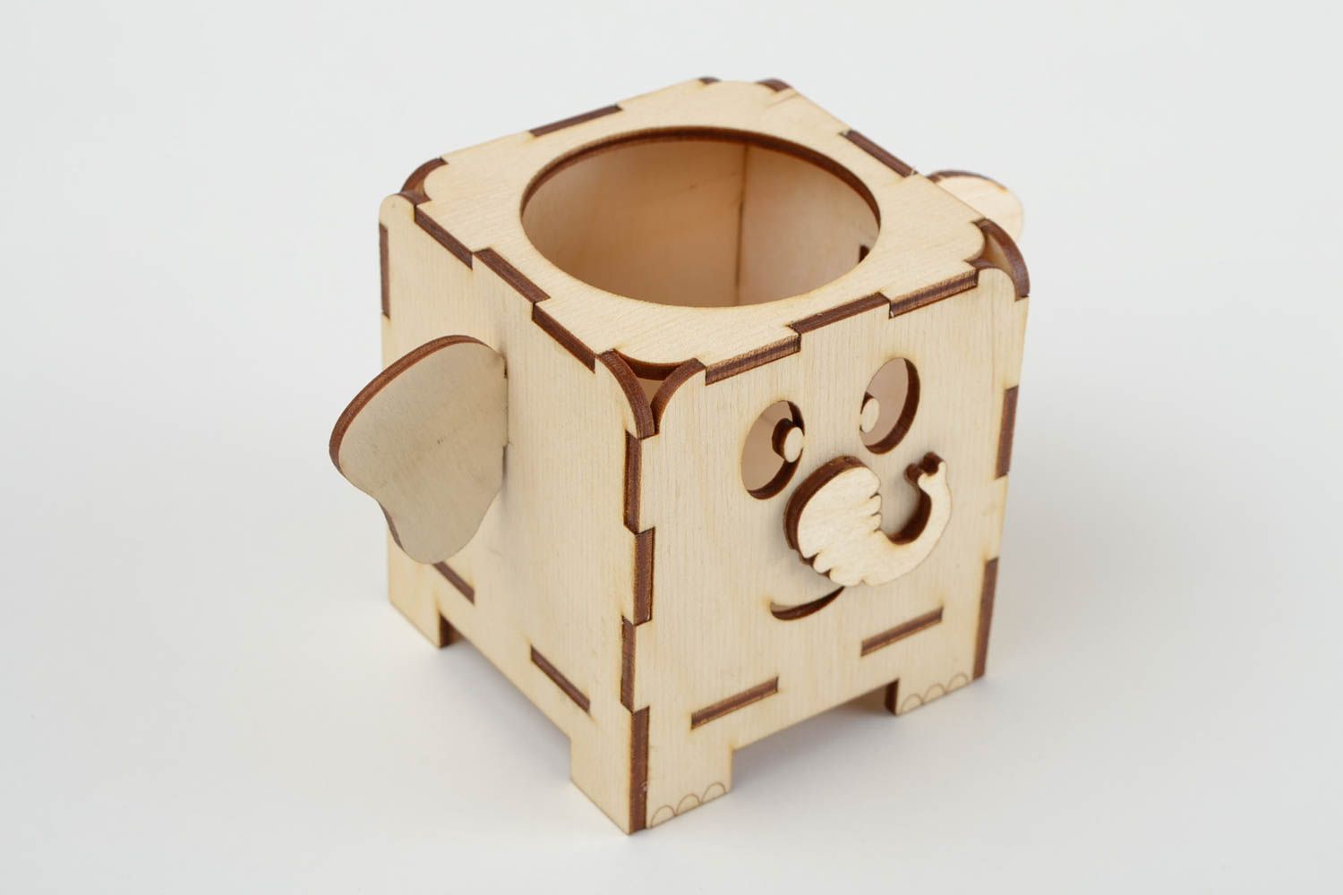 Handmade Behälter aus Holz Figur zum Bemalen Holzartikel zum Bemalen exklusiv foto 4