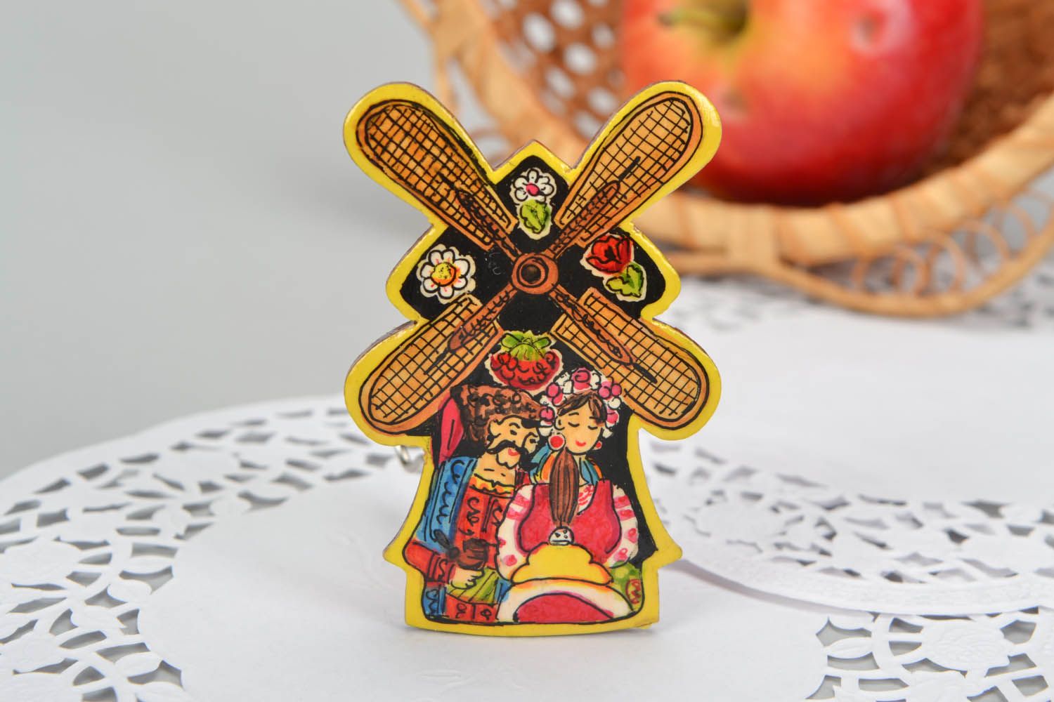 Holz Magnet für Kühlschrank ukrainische Familie foto 4