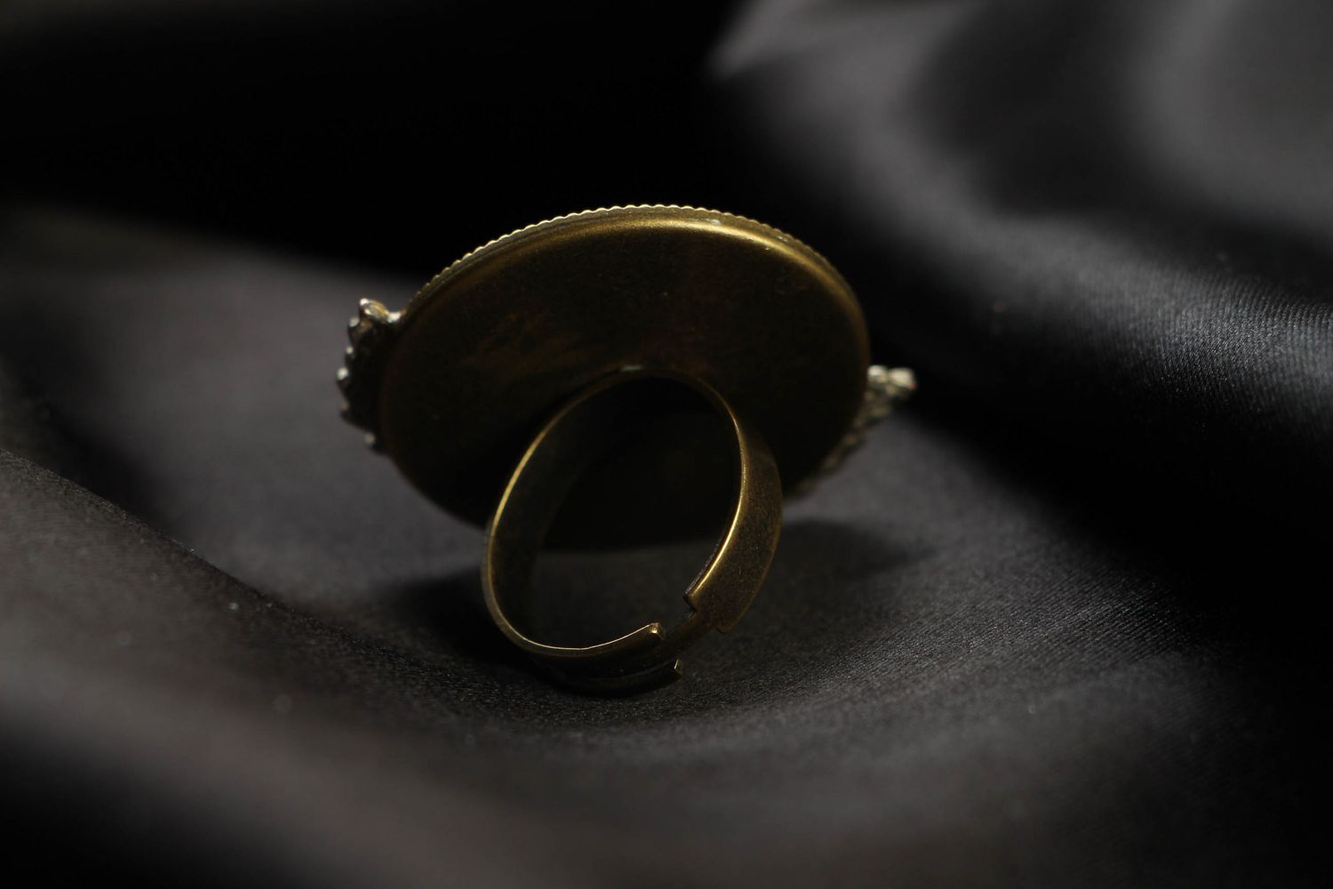 Кольцо металлическое в стиле стимпанк фото 3