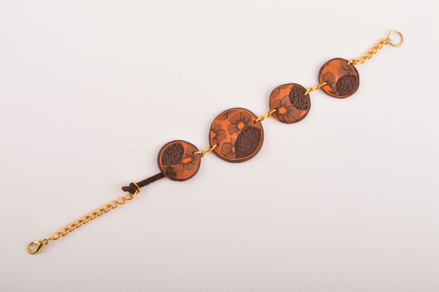Pulsera de arcilla polimérica artesanal accesorio para mujer regalo original foto 4