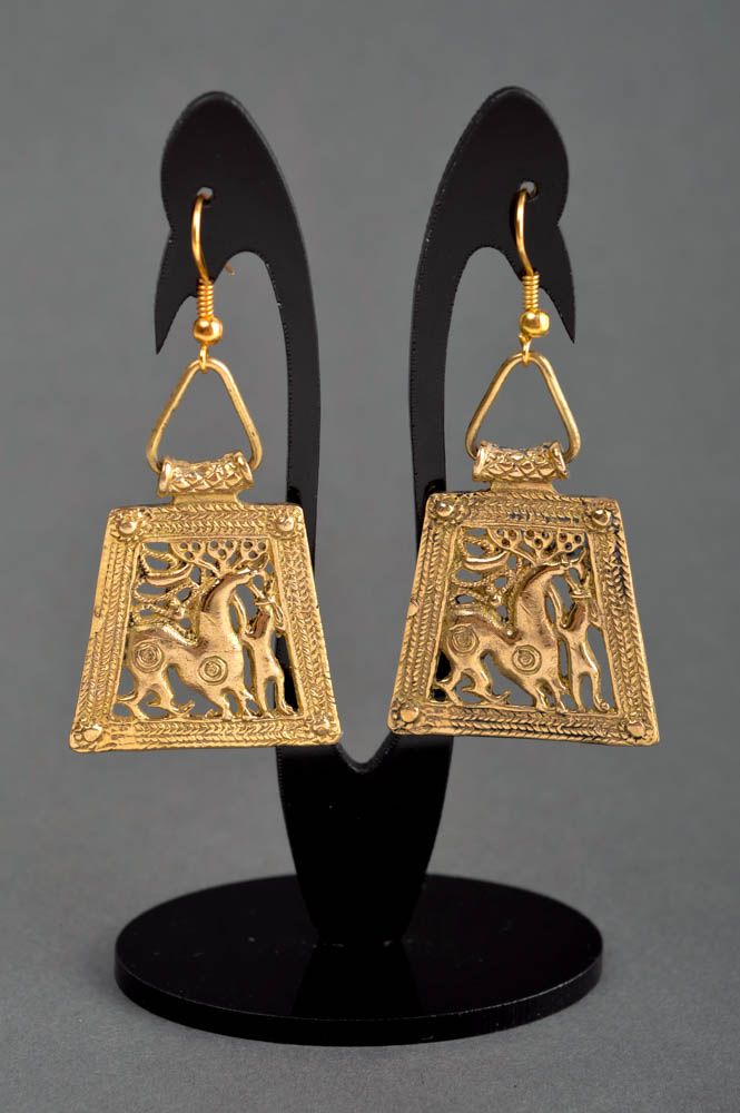 Earrings for women handmade jewellery metal jewelry designer accessories photo 1