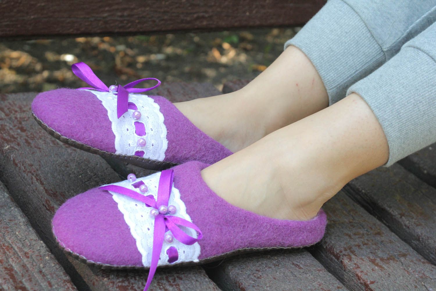 Purple slippers photo 4