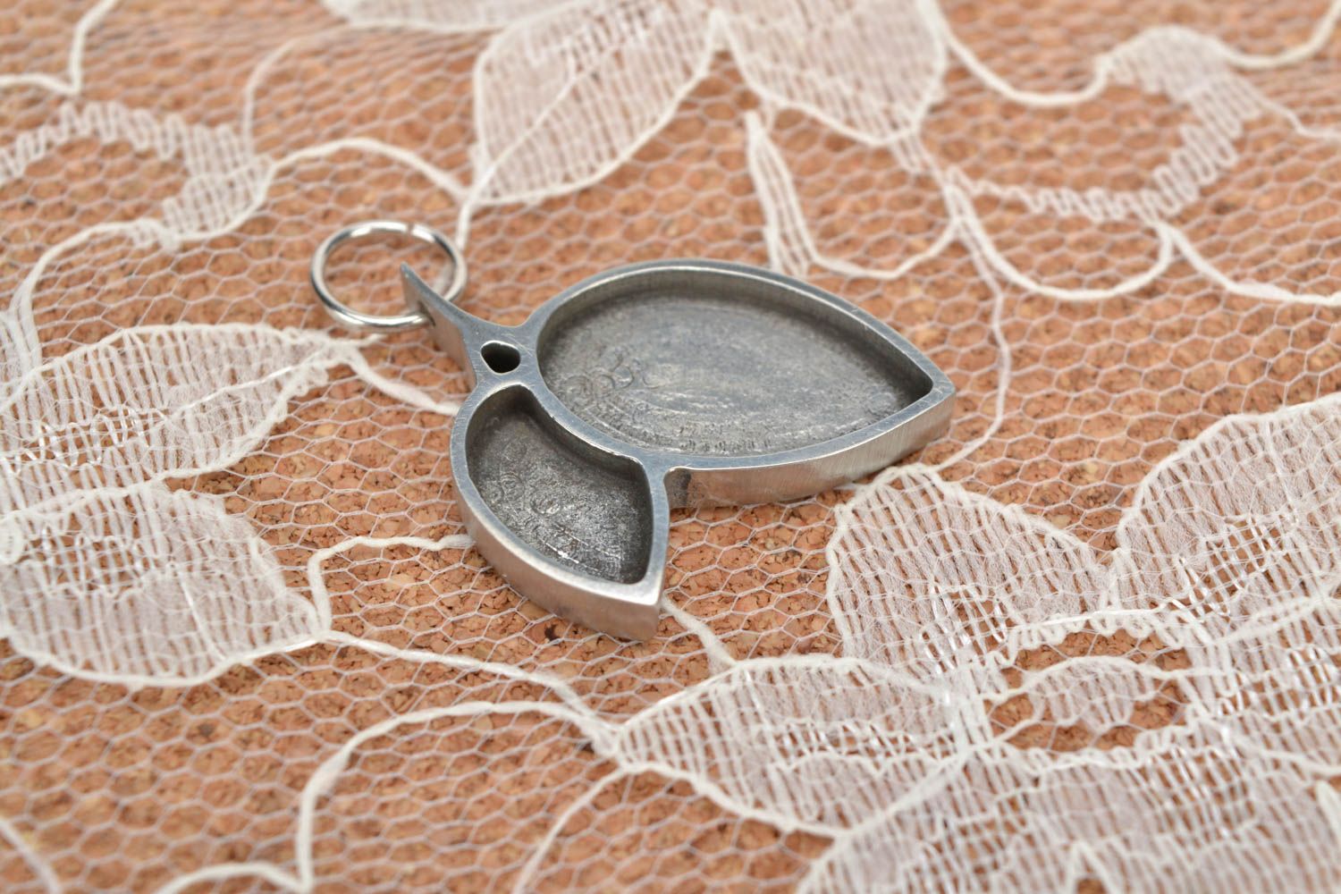 Accessory for jewelry metal small leaves handmade blank for bijouterie making photo 4