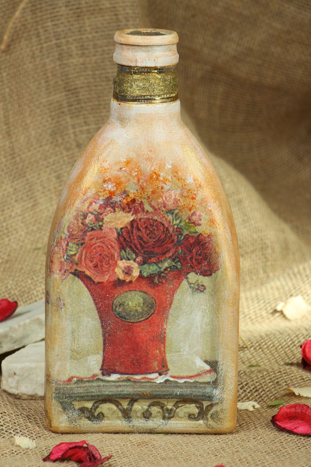 Homemade decorative bottle photo 5