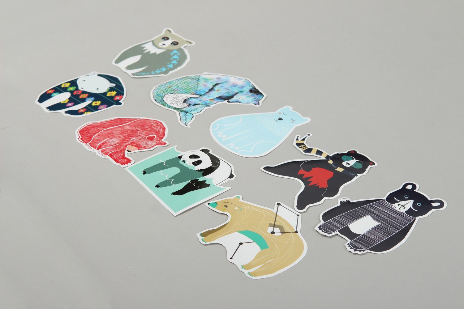 Handmade Aufkleber Set Sticker für Laptop coole Aufkleber 9 Stück originell foto 4