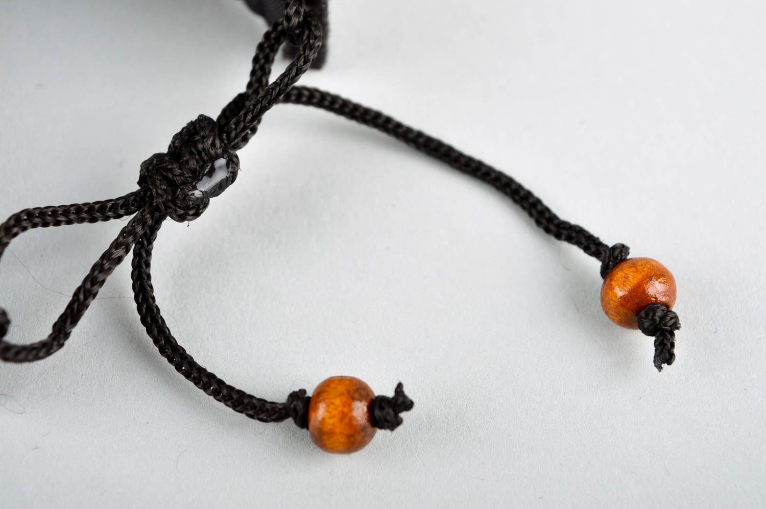 Bracelet textile Bijou fait main brodé large Accessoire femme design cadeau photo 5