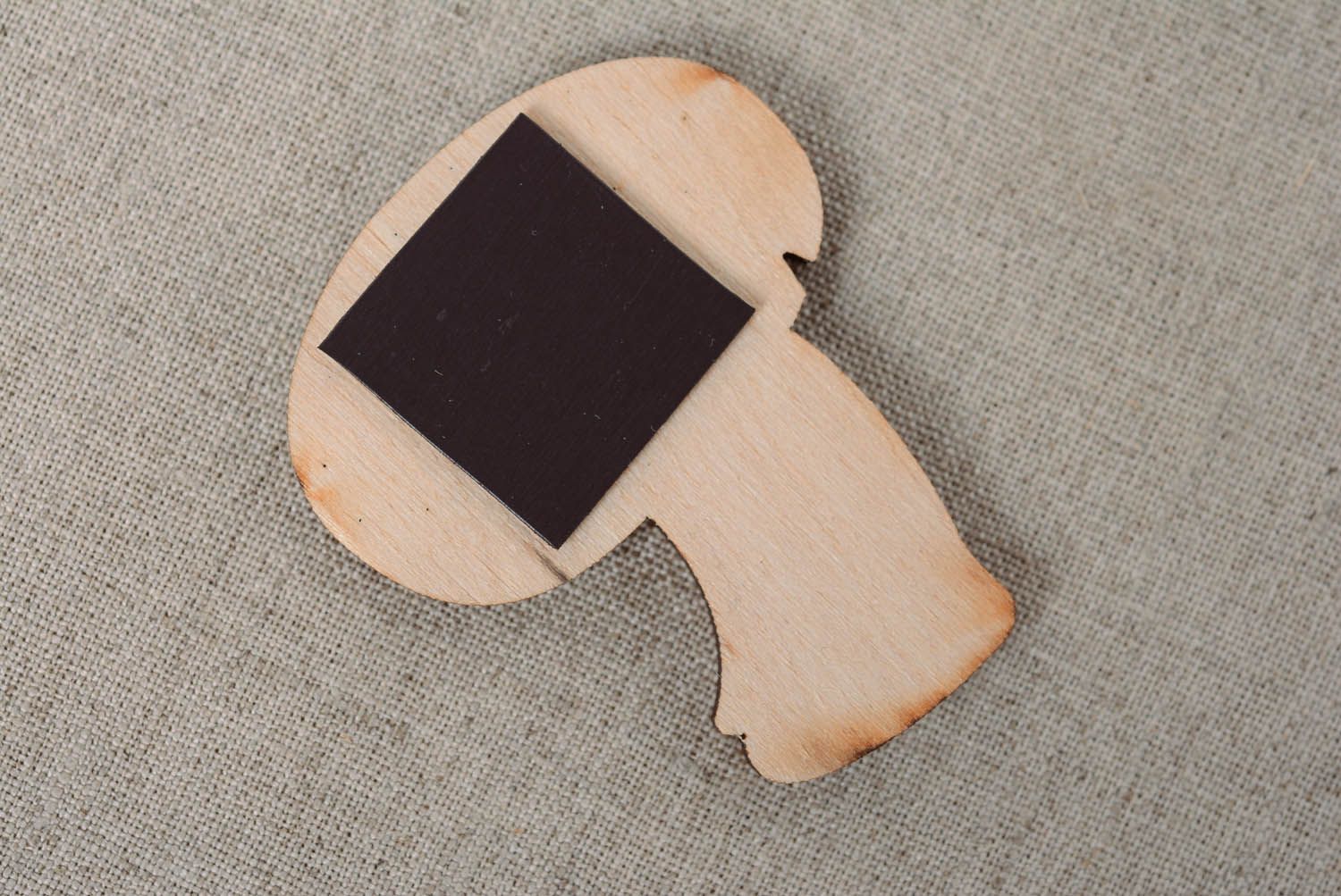 Pieza en blanco de madera con imán Champiñón foto 2