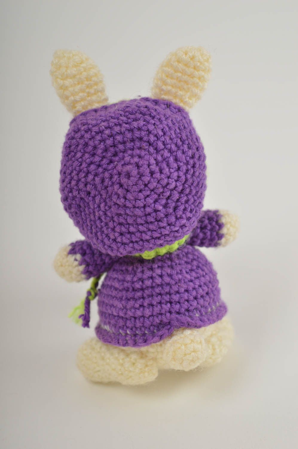 Jouet tricoté Peluche faite main lapin Cadeau enfant Décoration chambre bébé photo 3