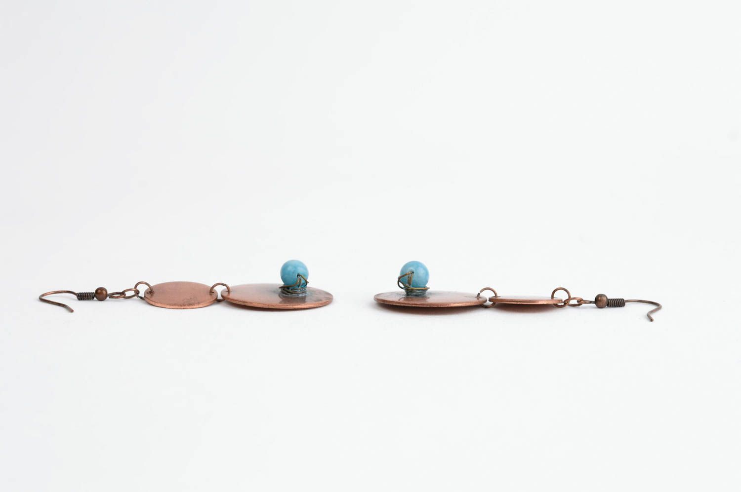 Lange Schmuck Ohrringe aus Messing handmade Accessoire für Frau Designer Schmuck foto 2