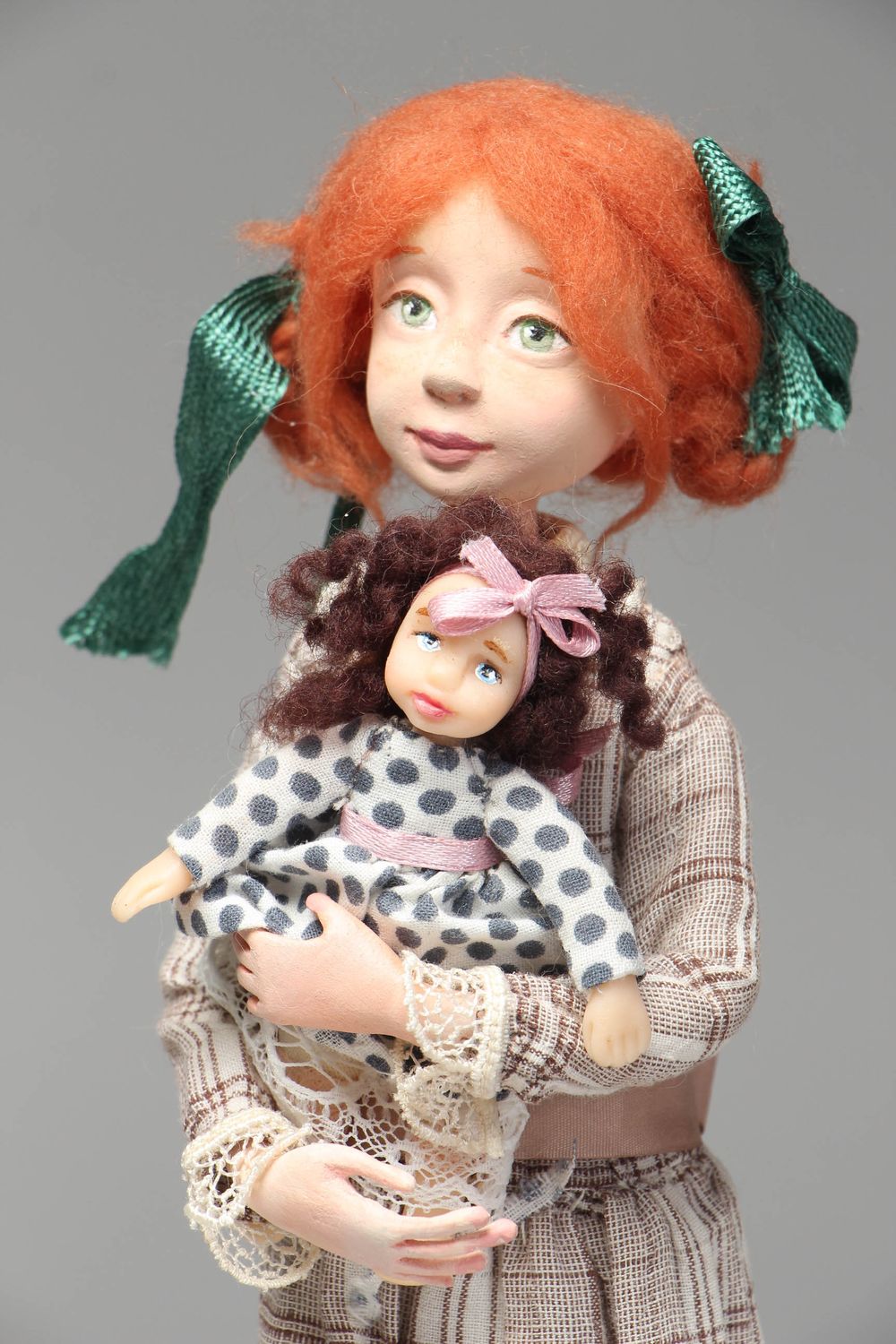 Дизайнерская кукла ручной работы для декора дома Полианна фото 2