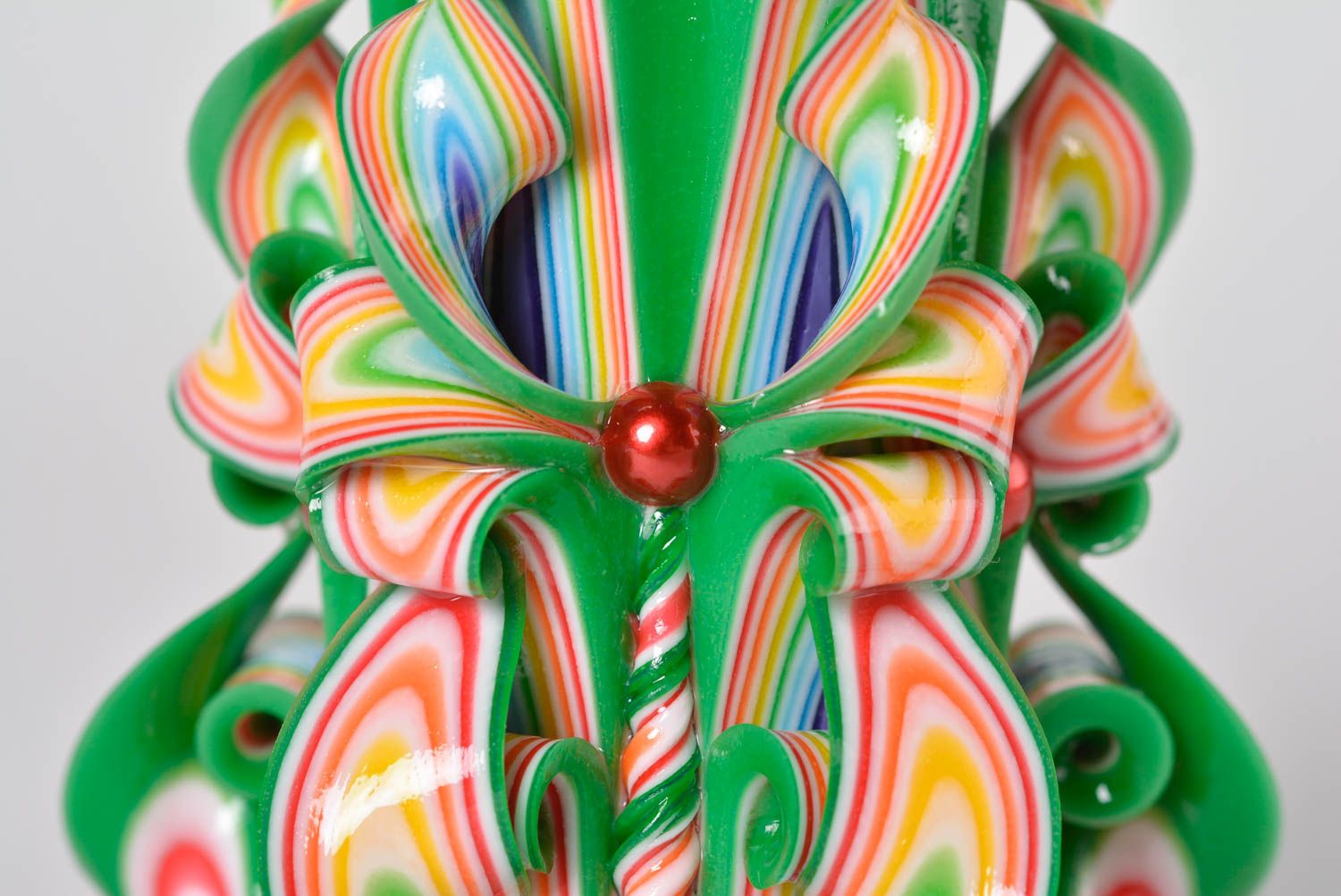 Vela de parafina hecha a mano elemento decorativo y vistoso regalo original foto 4