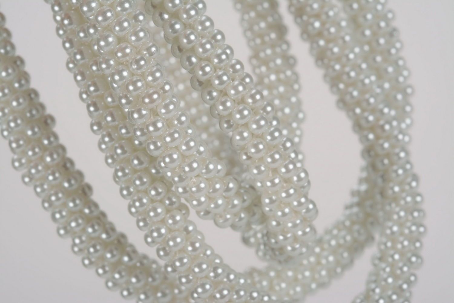 Halskette aus Perlen foto 5