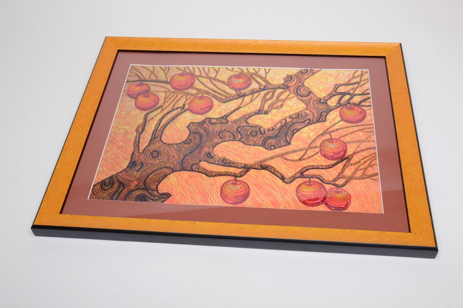 Картина из бисера ручной работы Деревья фото 2