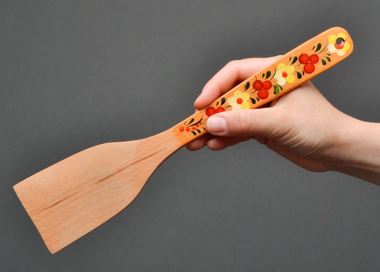 Wooden table spatula photo 5