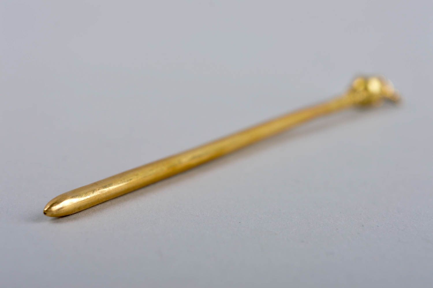 Handmade brass hair stick unusual beautiful hair stick designer accessory photo 4