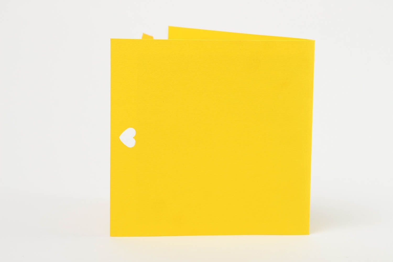 Tarjeta de felicitación amarilla bonita postal hecha a mano regalo original foto 3