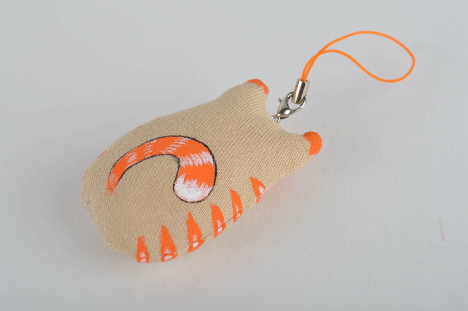 Stylish handmade soft keychain fabric keychain toy cat bag charm gift ideas photo 3