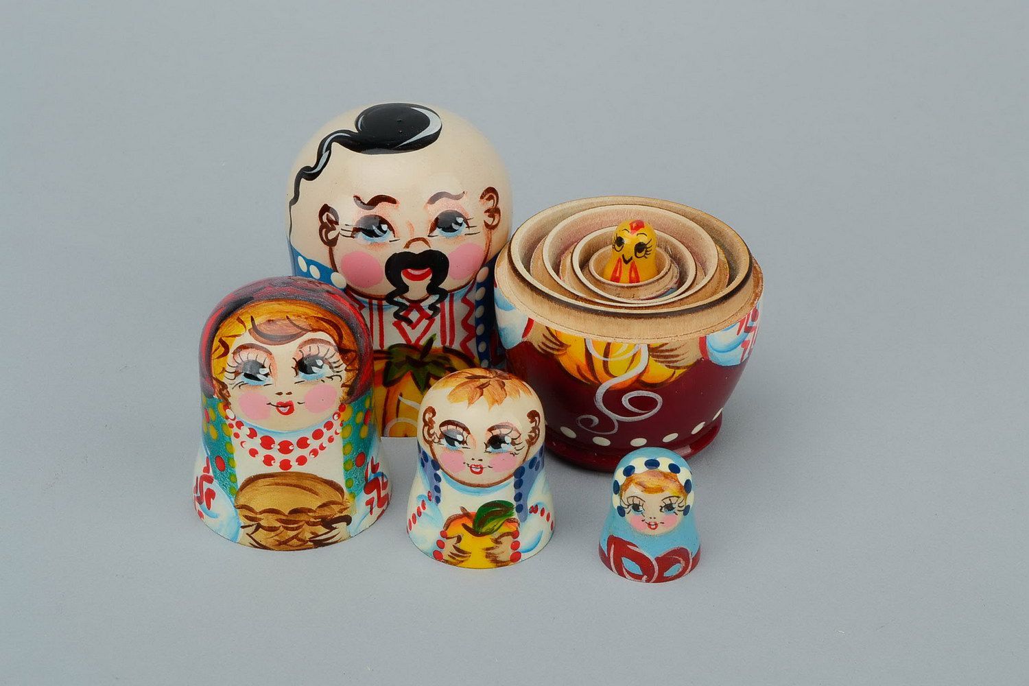 Nesting doll Cossack with pumpkin photo 6