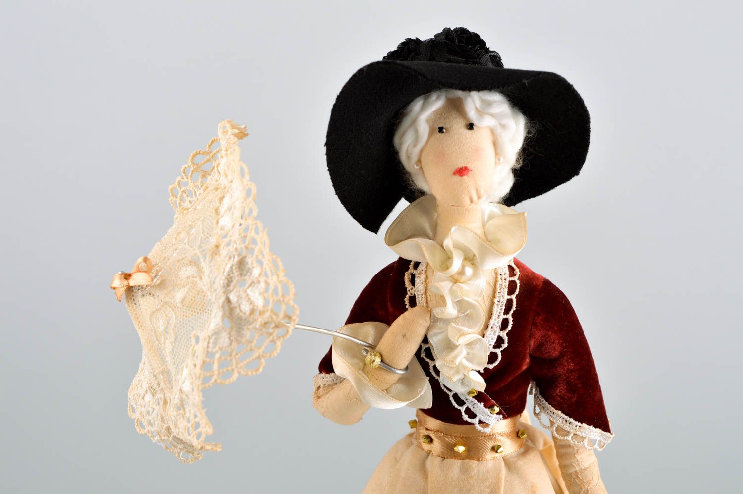 Muñeca artesanal regalo personalizado elemento decorativo Dama elegante foto 1