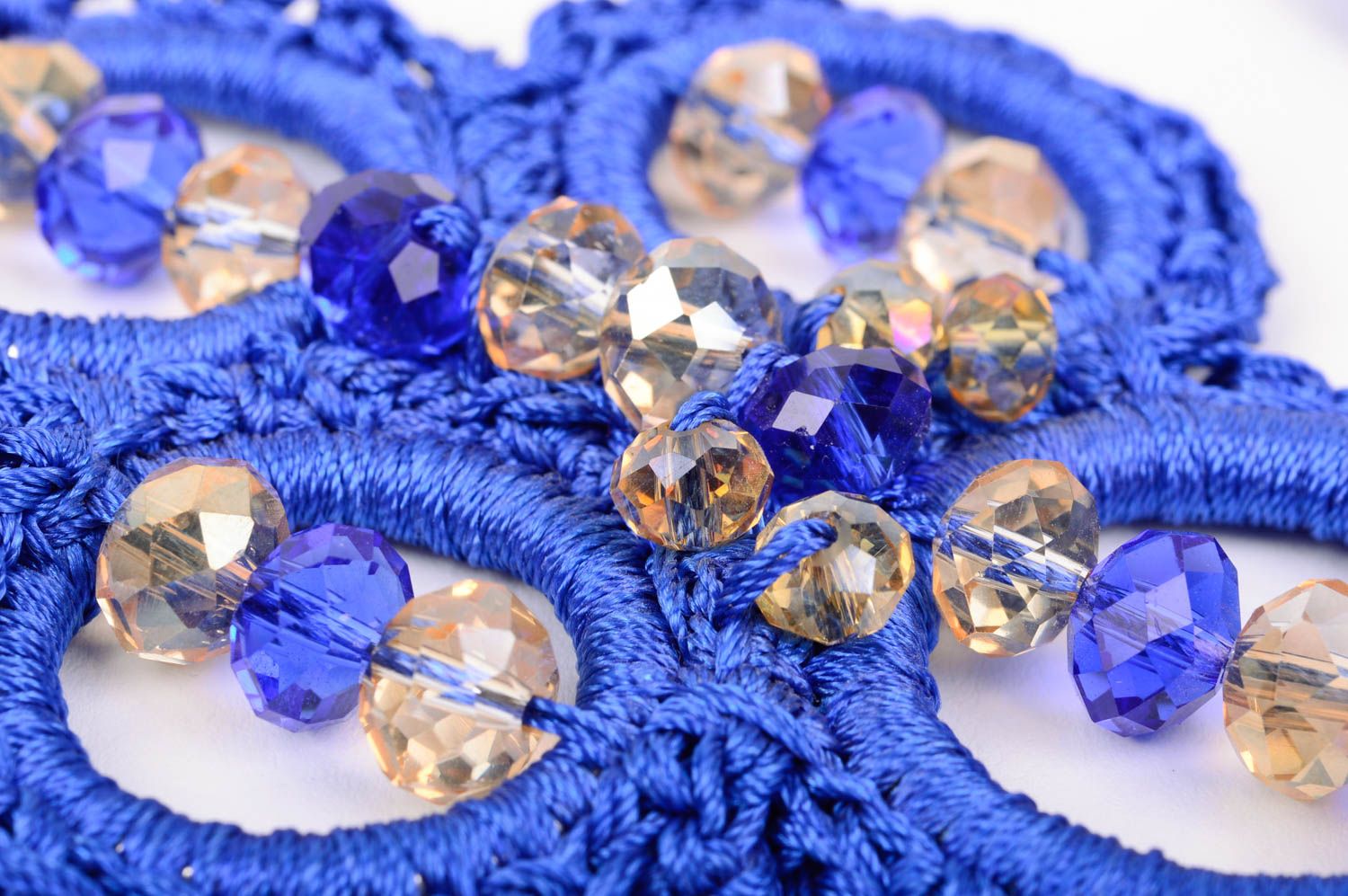 Handmade earrings crocheted earrings designer earrings gift ideas for women photo 4