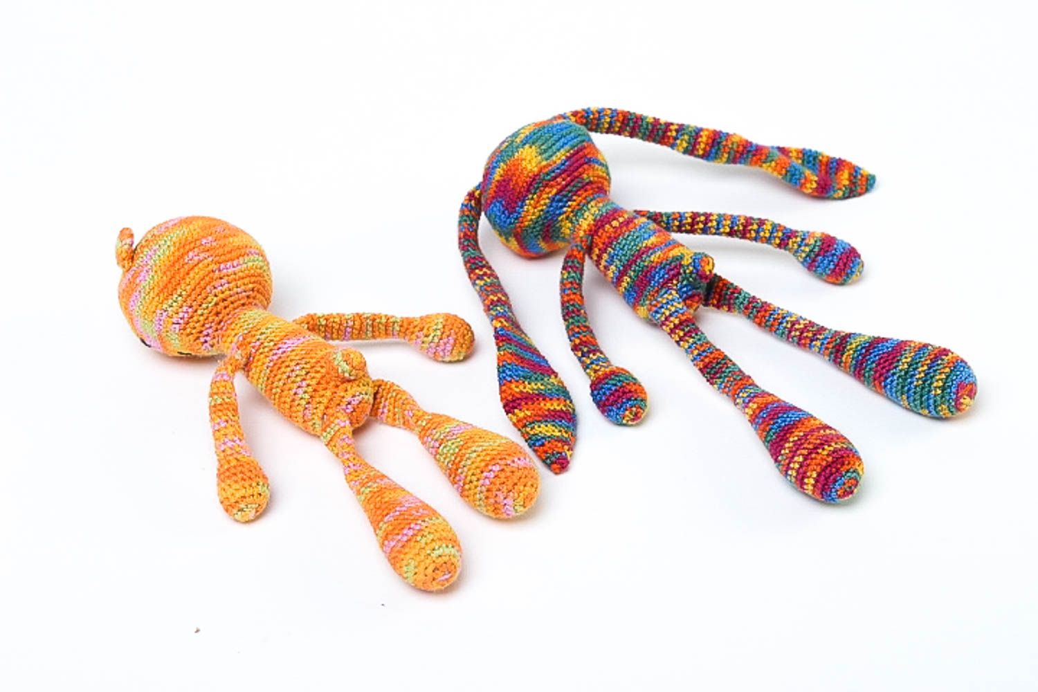Juguetes artesanales de hilos de algodón regalo original peluches para niños foto 4