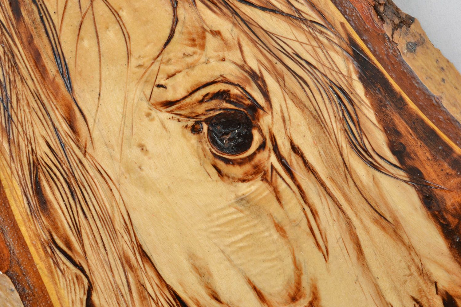 Handmade wooden panel Horse photo 4