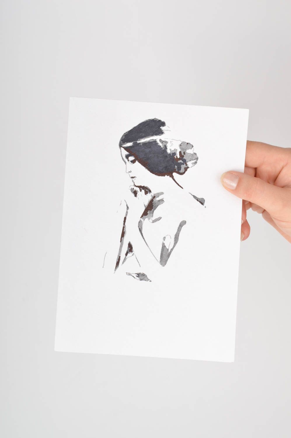 Schöne Grusskarten handgefertigt Künstler Karten charmant Grußkarten Papier foto 5