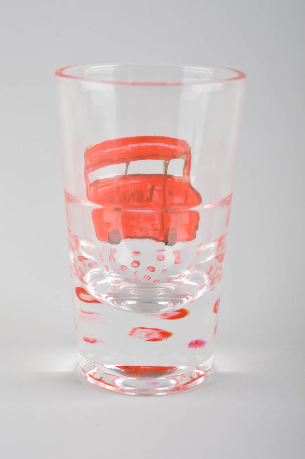 Copa de cristal hecha a mano con dibujo vaso de chupito elemento decorativo foto 3