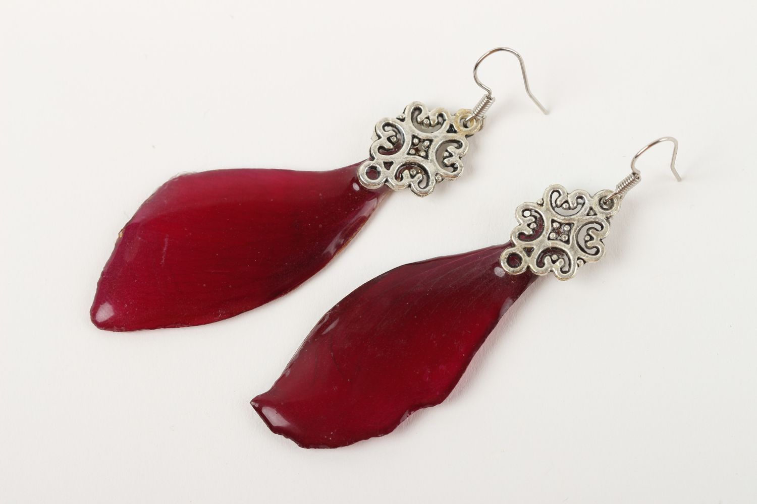 Handmade jewelry epoxy resin dangling earrings stylish earrings gifts for girls photo 2