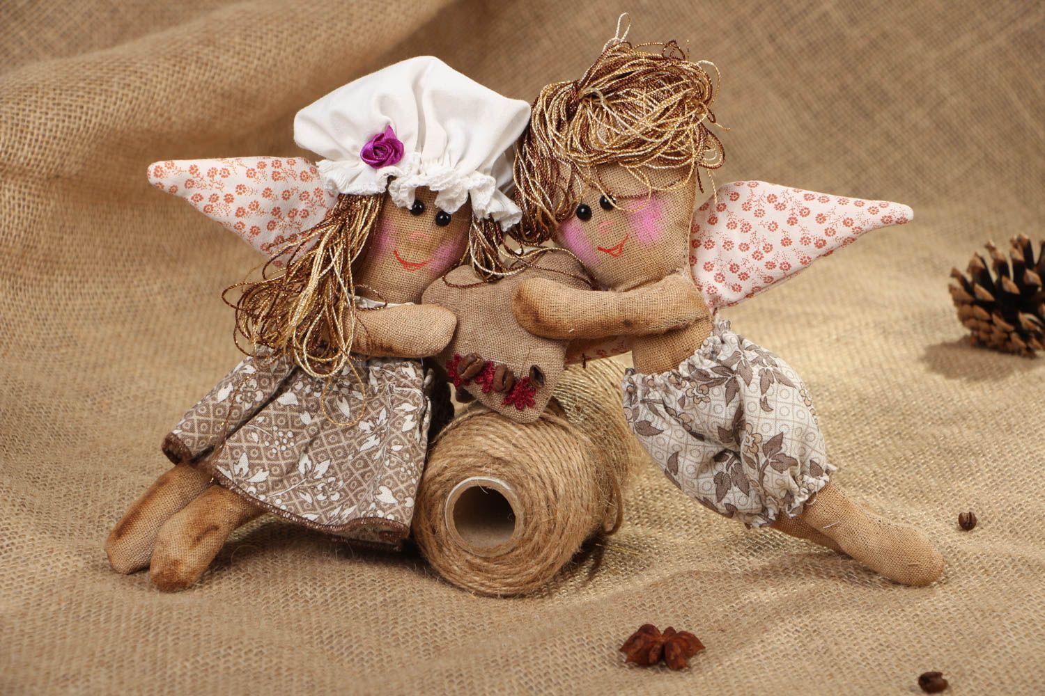 Engel Puppen aus Textil foto 5