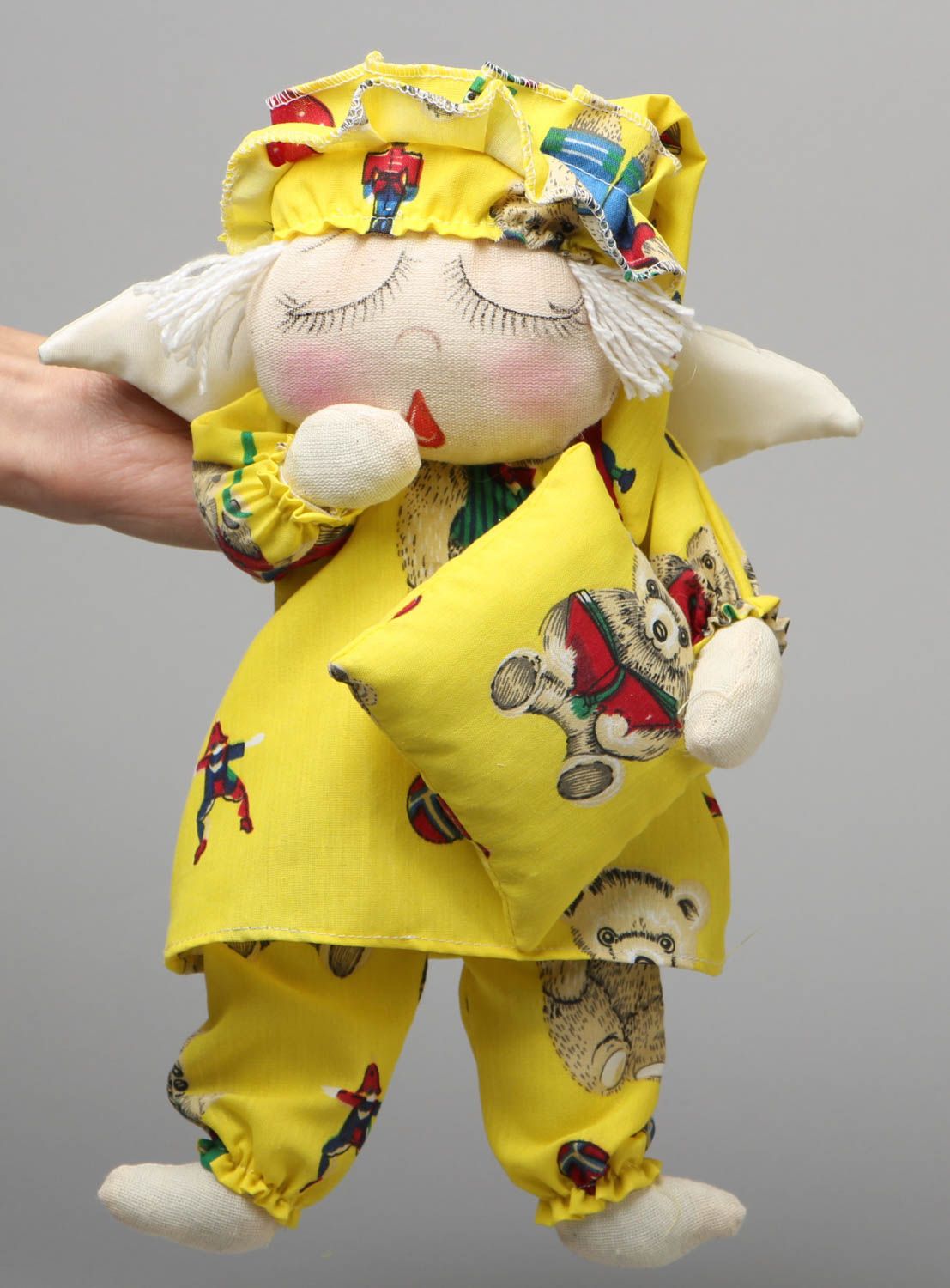Kuscheltier Engel handgemachtes Kuscheltier Spielzeuge aus Textil Geschenk foto 4