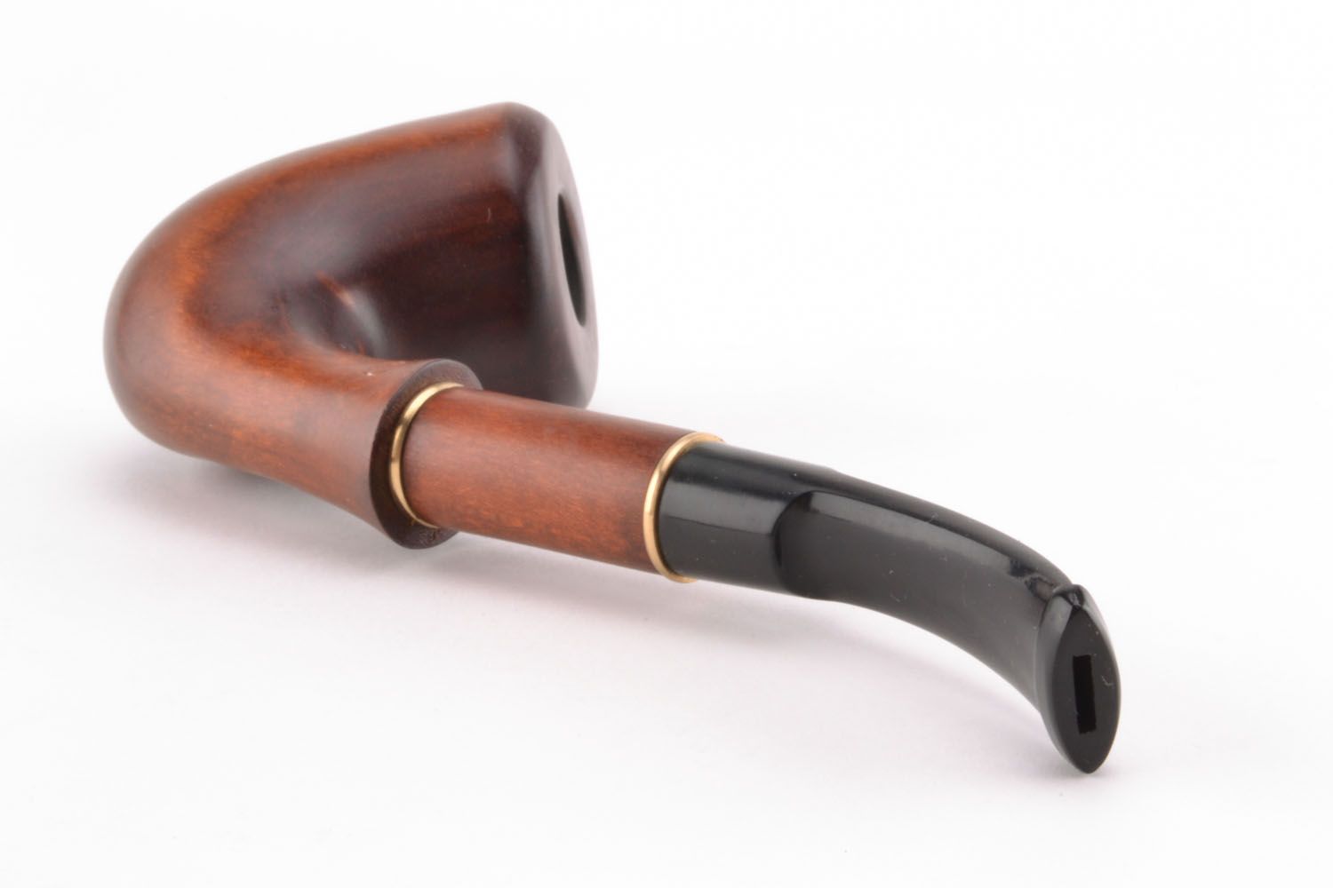 Beautiful wooden smoking pipe for decorative use only photo 3