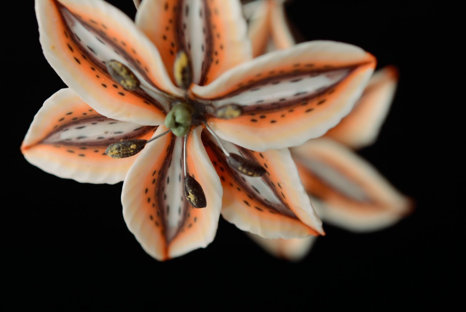 Серьги-цветы ручной работы  фото 2