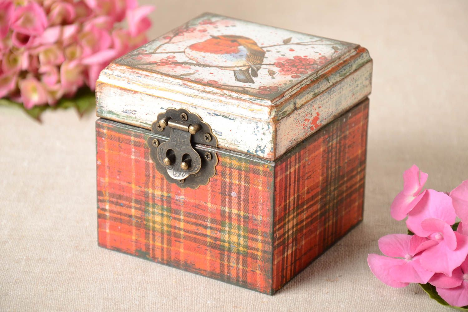 Handmade wooden jewelry box jewelry storage jewelry boxes for women cool gifts photo 1