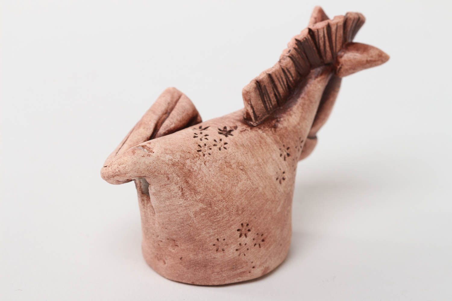 Свистулька из глины хэнд мэйд керамическая свистулька глиняная игрушка Лошадь фото 4