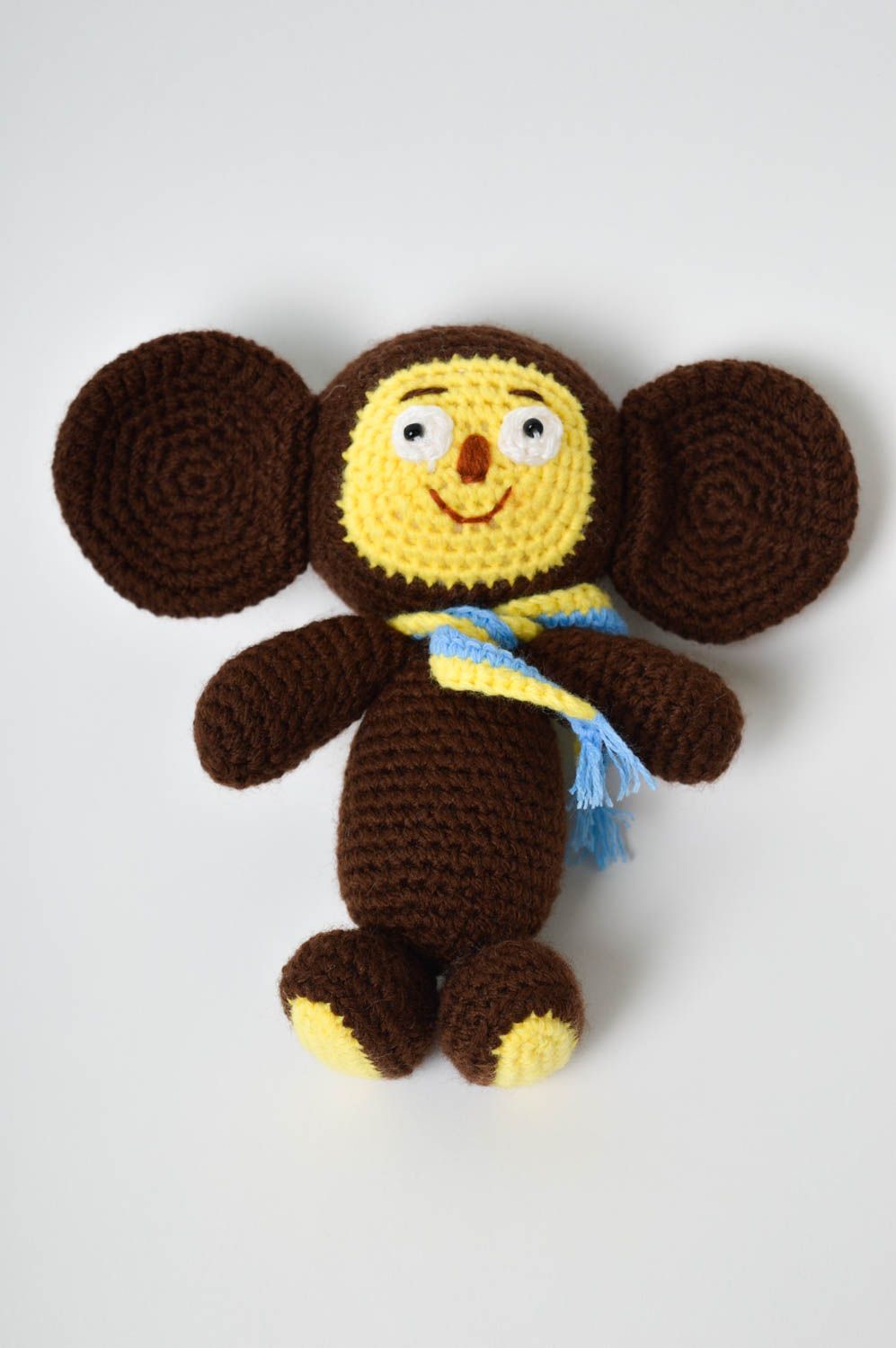 Handmade soft toy baby toy decorative crocheted toy funny toy kids toy photo 2