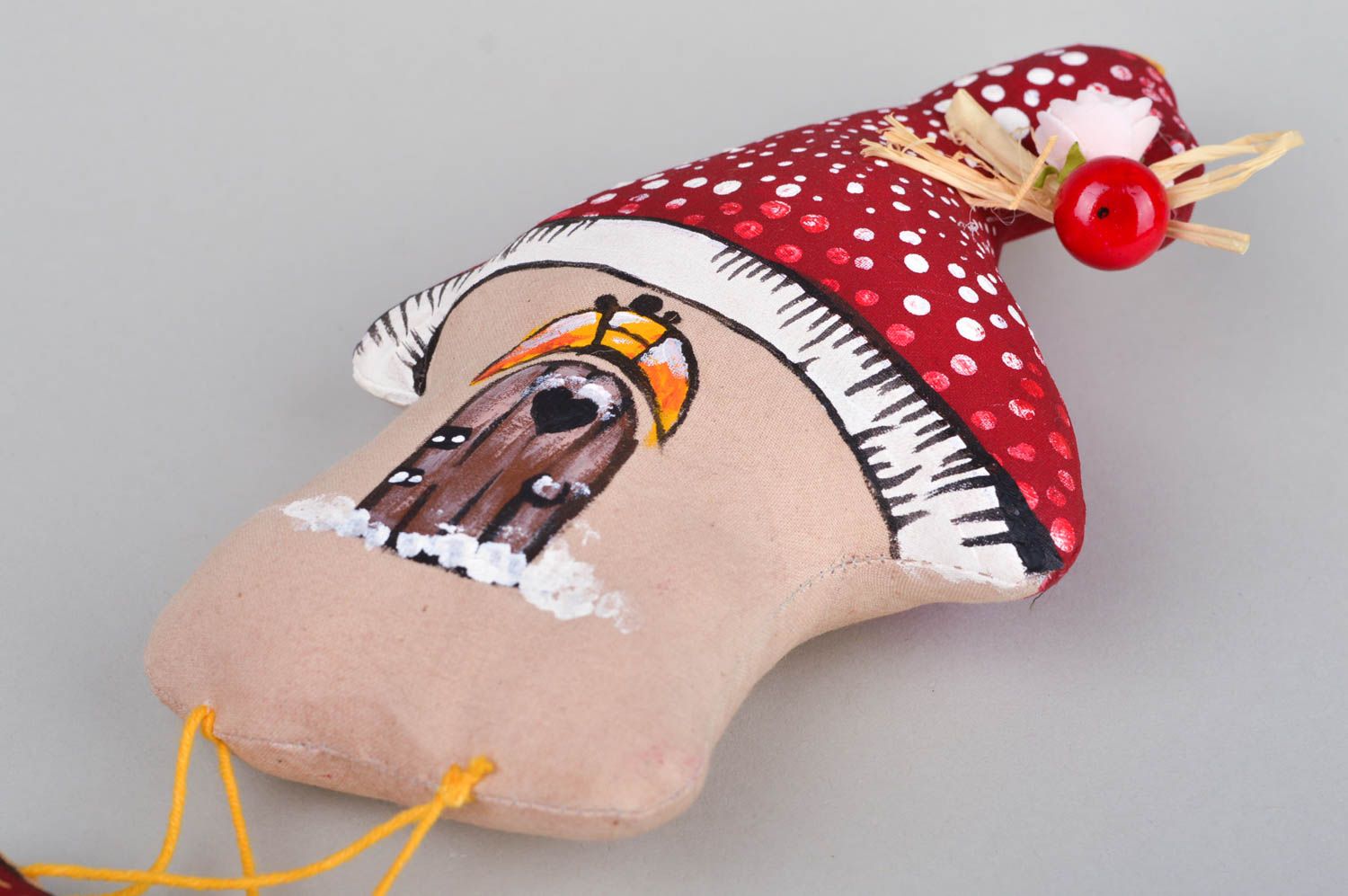 Игрушка ручной работы игрушка домик интересный подарок для декора подвеска фото 5
