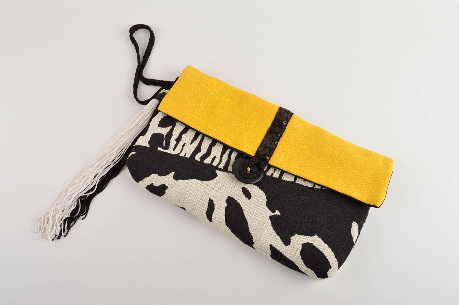 Unusual evening bag designer yellow clutch stylish beautiful accessories photo 1