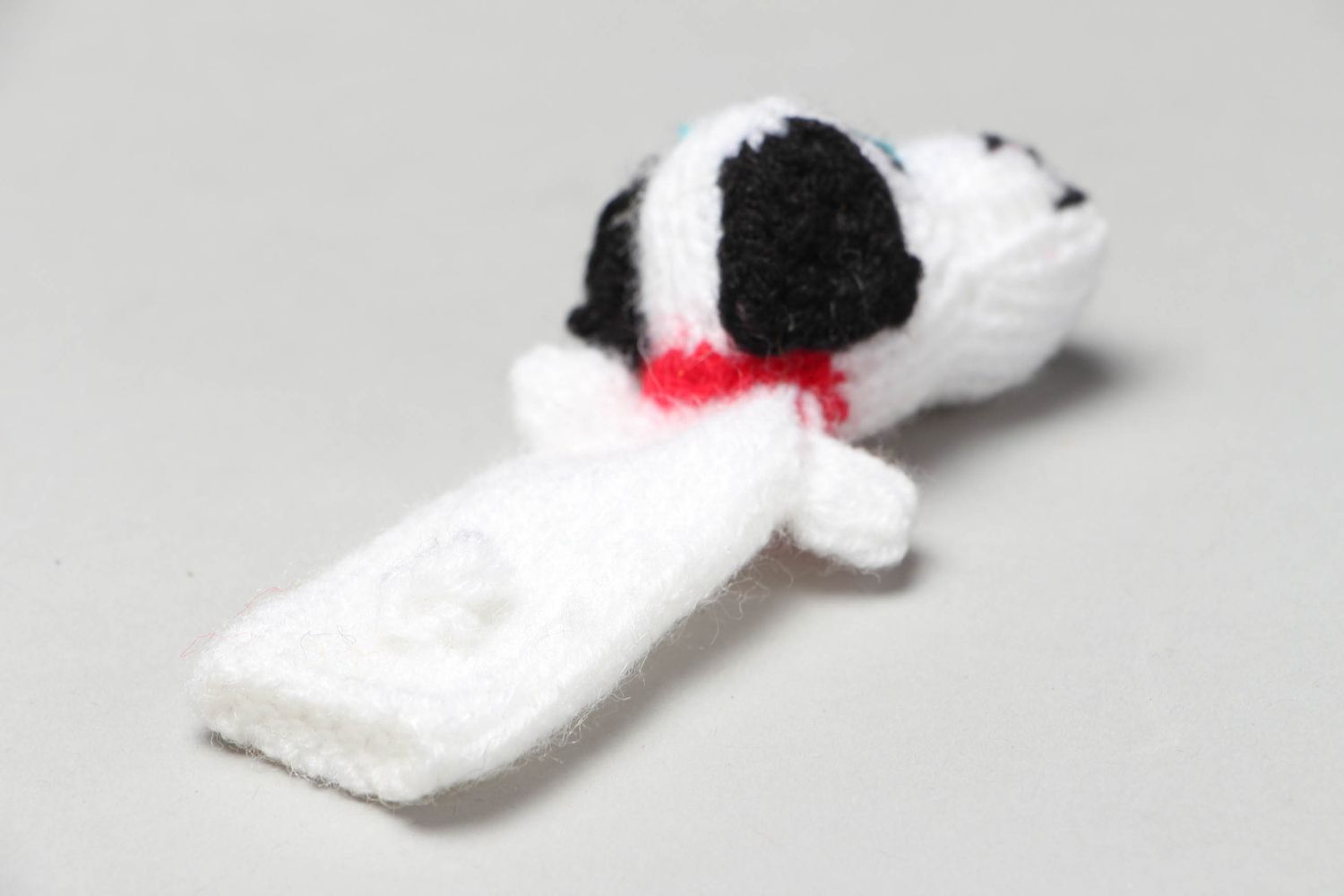 Knitted finger toy Dog photo 2
