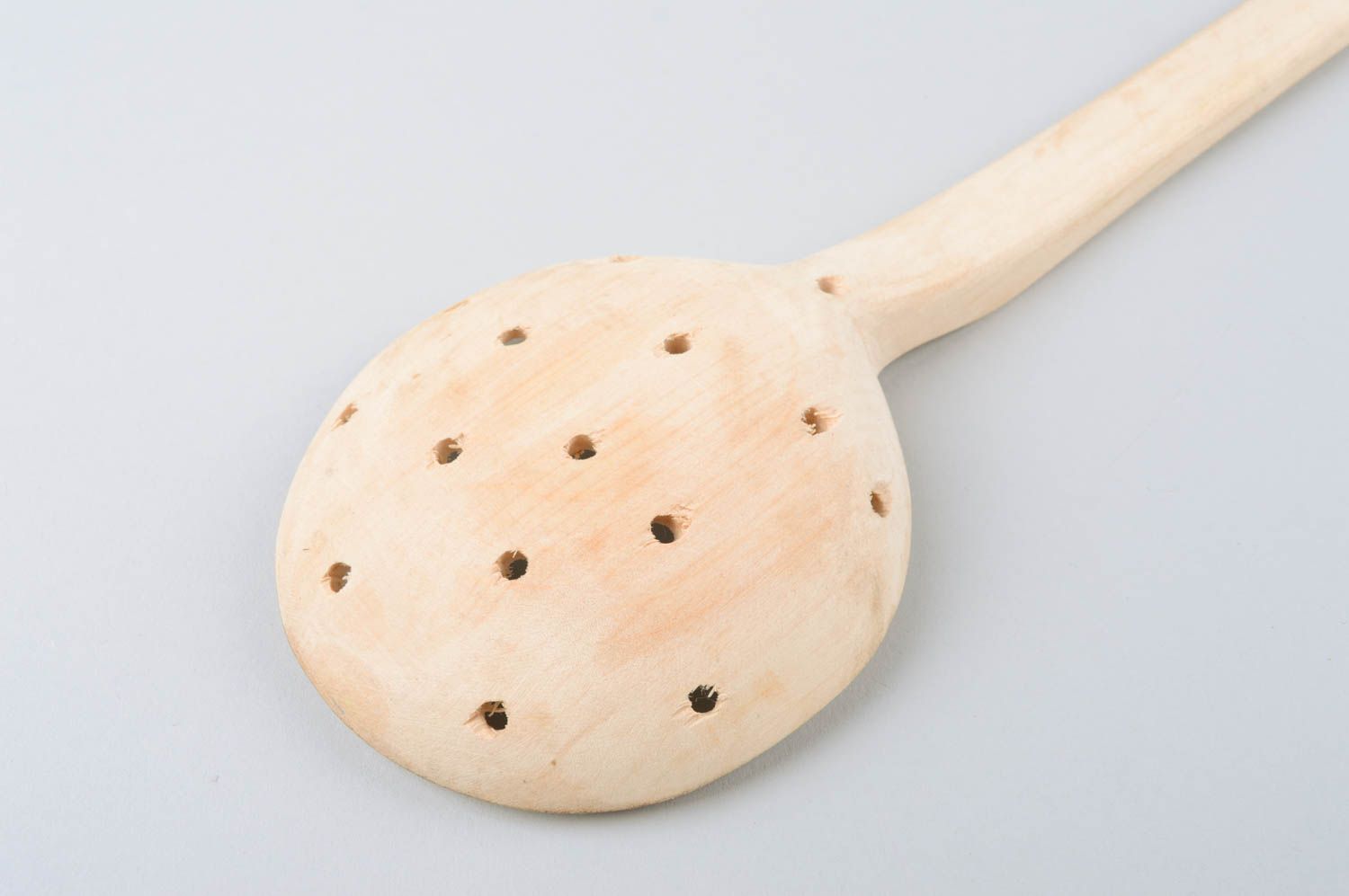 Handmade wooden spoon wooden skimmer cooking spoon kitchen accessories photo 3