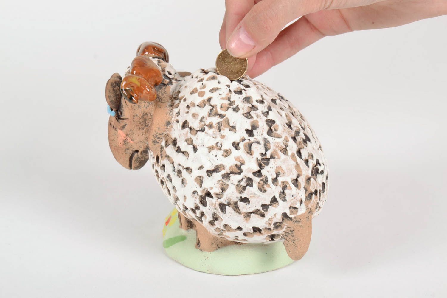 Ceramic moneybox Sheep photo 4