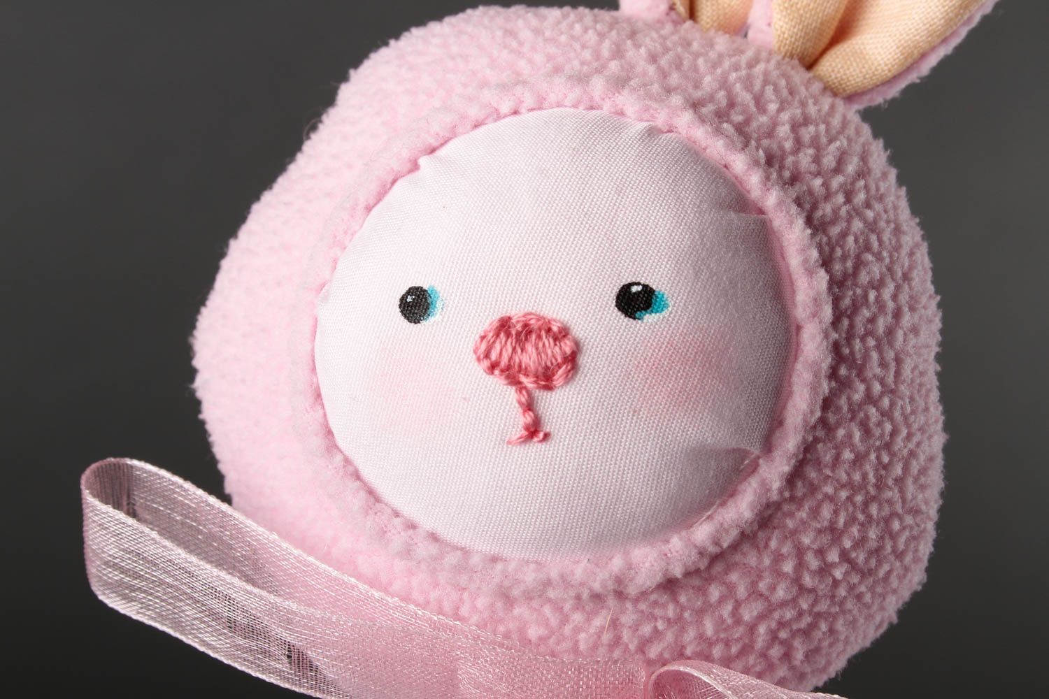 Handmade designer soft toy beautiful textile rabbit cute present for girls photo 5