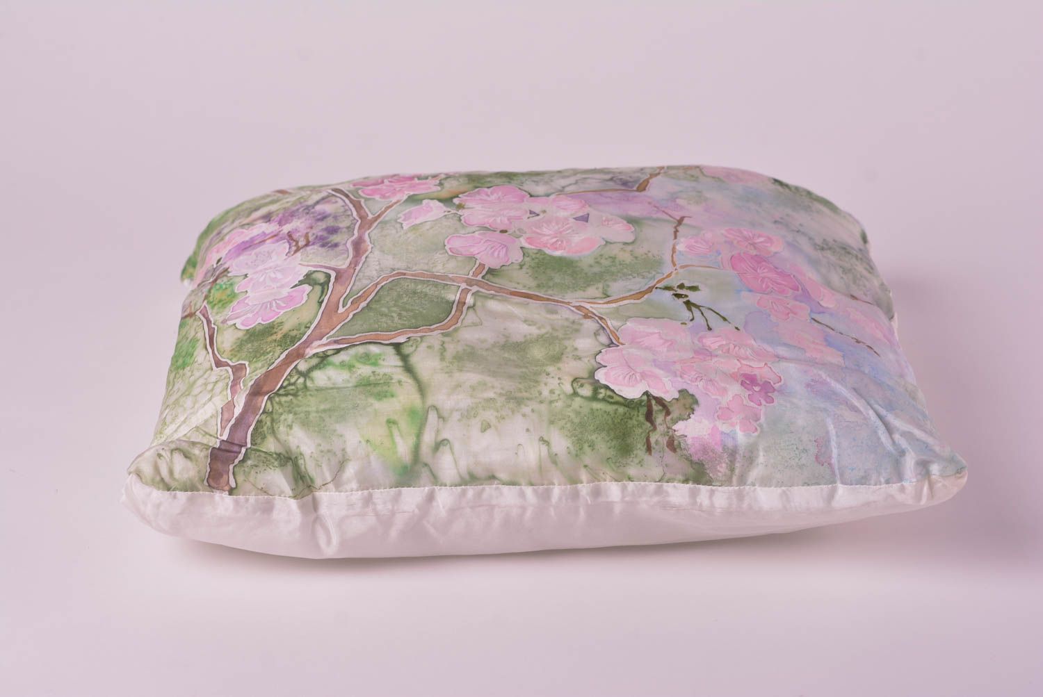 Подушка на диван хэнд мэйд декоративная подушка батик диванная подушка декор фото 2