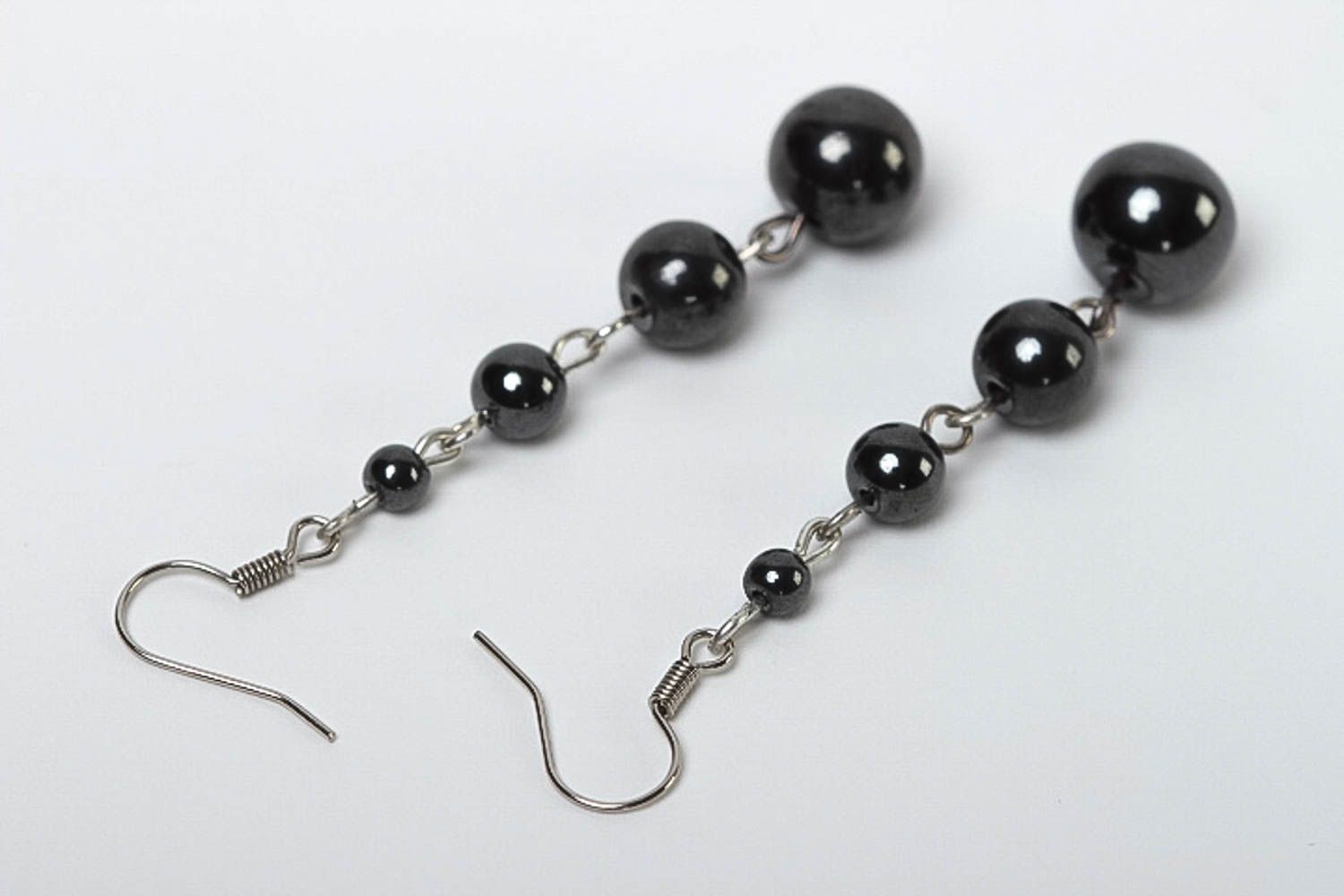 Perlen Ohrhänger handmade Ohrringe Juwelier Modeschmuck Geschenk für Frauen foto 4