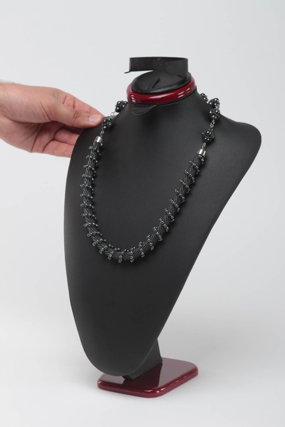 Handmade Rocailles Kette Modeschmuck Collier Accessoire für Frauen originell foto 5