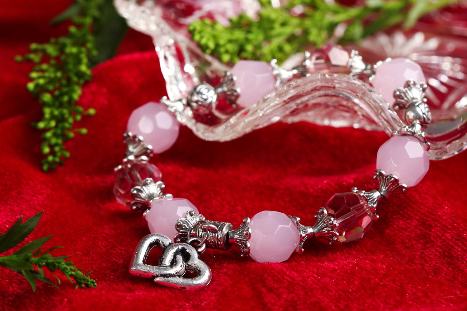 Quartz jewelry handmade bracelet with natural stones fashion woven bracelet photo 1